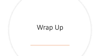 Wrap Up
 