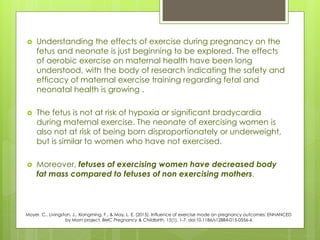 Exercise during Pregnancy | PDF