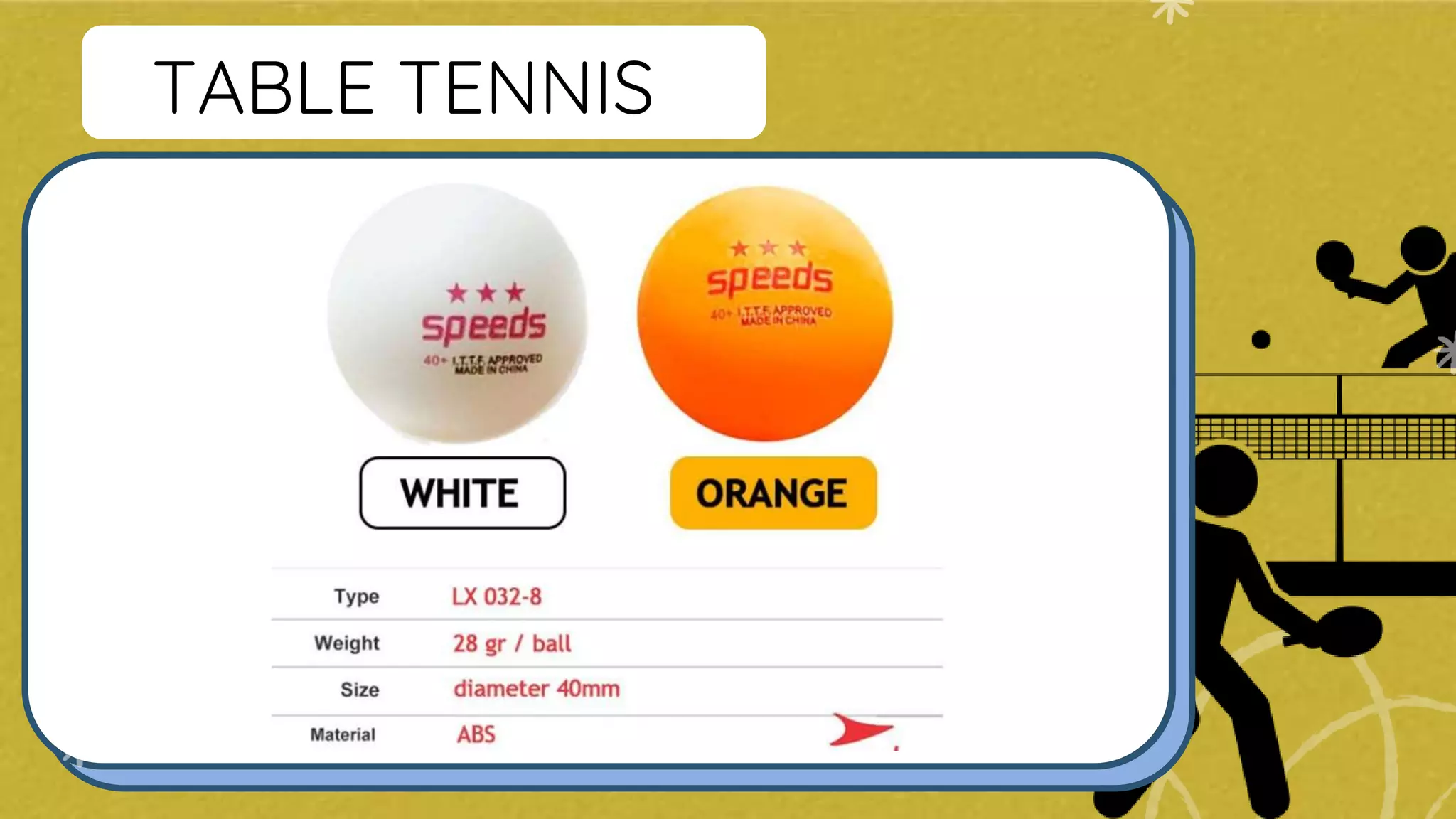 TABLE TENNIS
 
