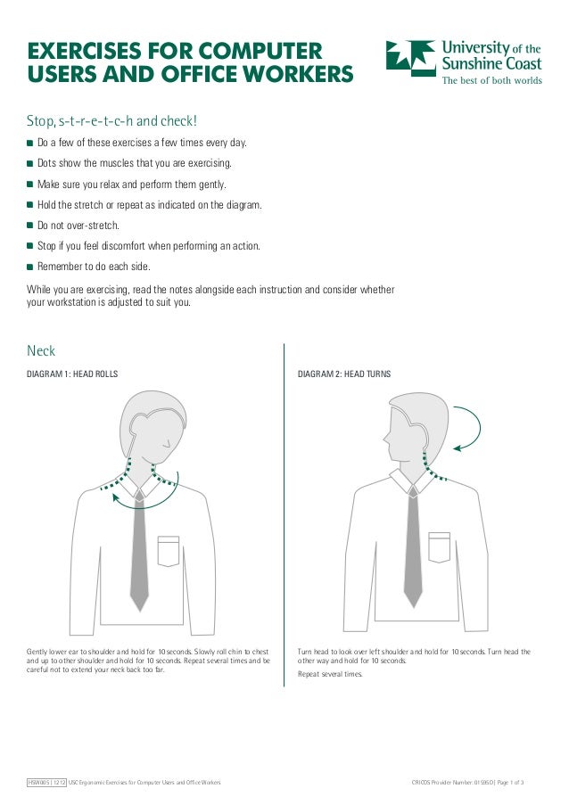 Exercises For Computer Users And Office Workers