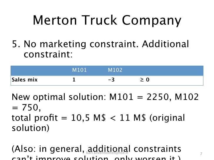 merton truck company Cop y 189-163 merton truck company 2 meeting of the controller, sales manager, and production manager i have been studying the figures for standard costs for the two. merton truck company Cop y 189-163 merton truck company 2 meeting of the controller, sales manager, and production manager i have been studying the figures for standard costs for the two.