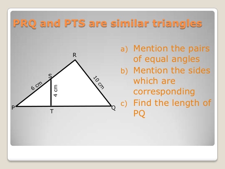 Exercises about similarity and congruences