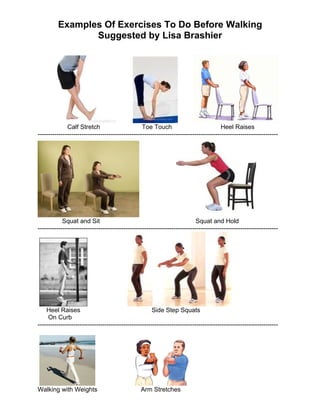 Exercises Before Walking | PDF