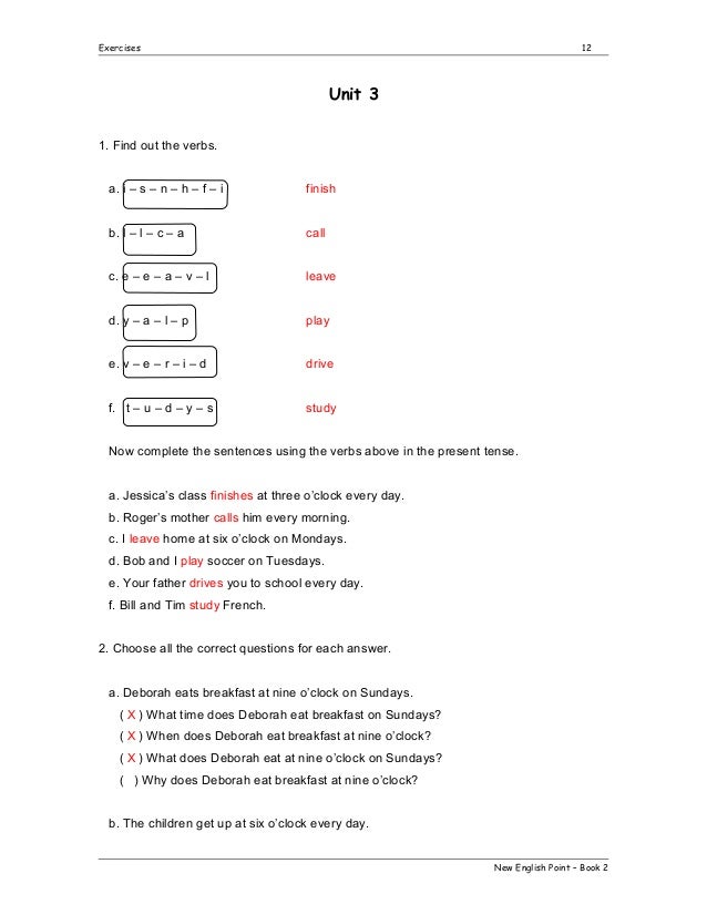 Exercises Book 2 Com Resposta