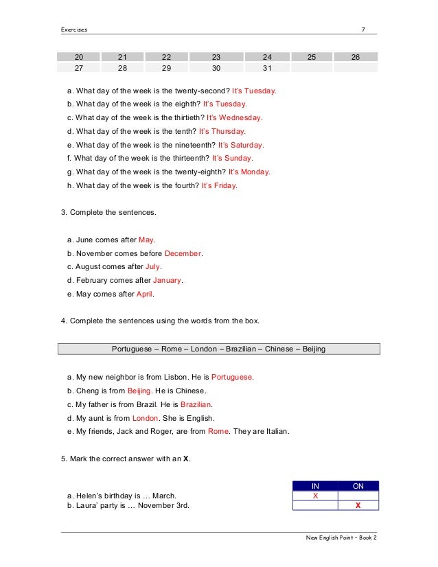 Exercises Book 2 Com Resposta