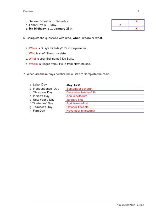 Exercises Book 2 Com Resposta