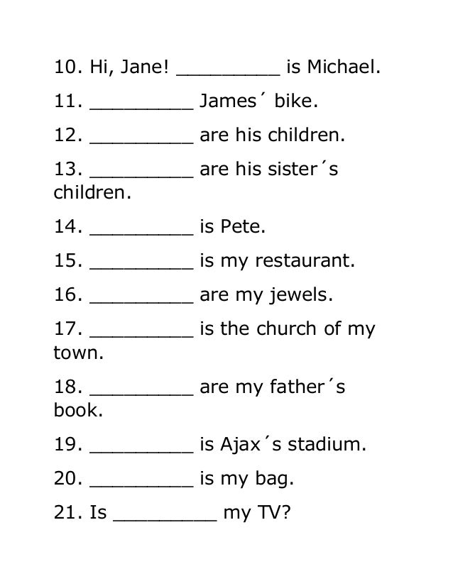 Demonstratives Pronouns Exercises With Pictures 97