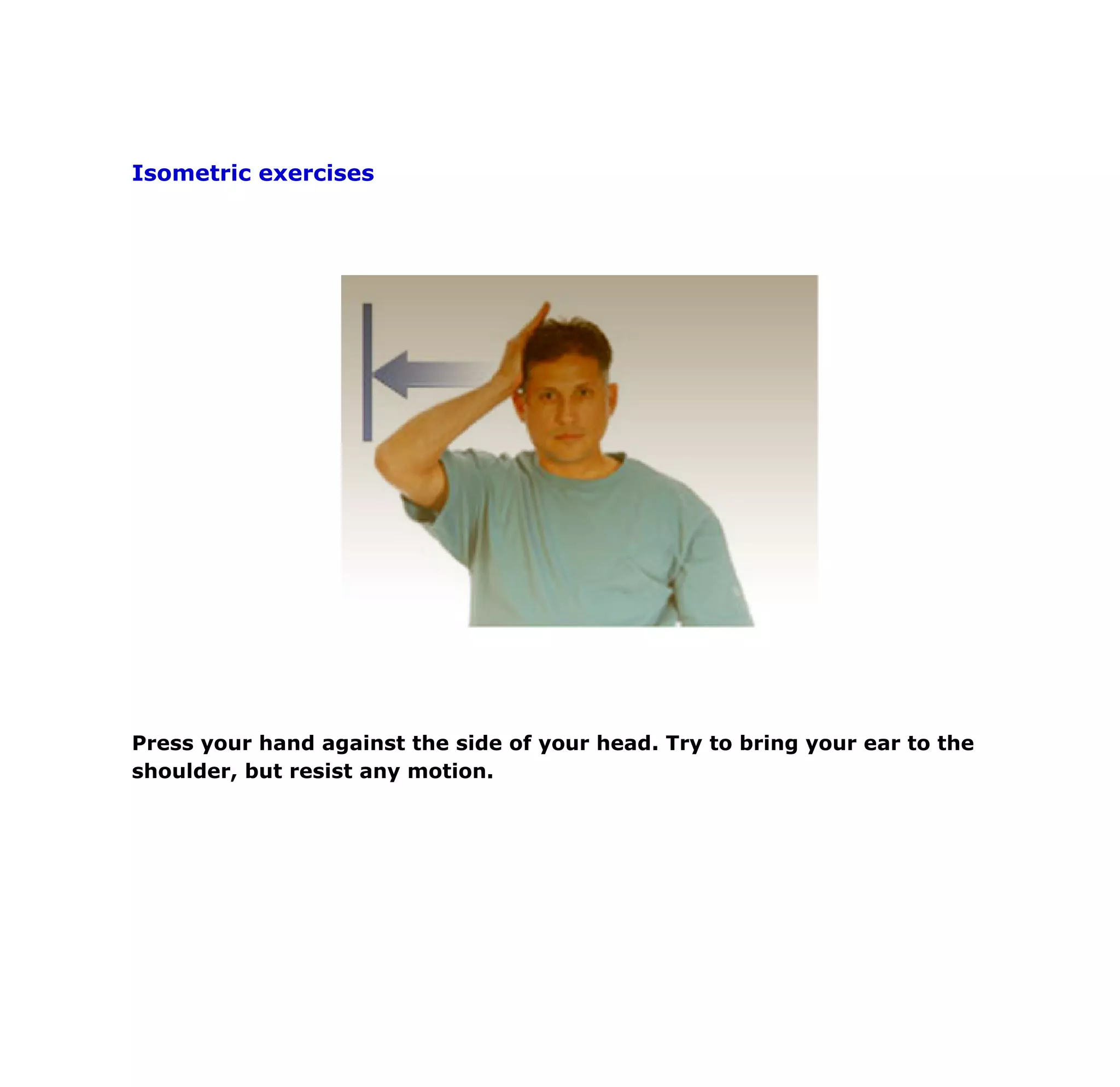 Exercises For Cervical Spondylosis | PDF