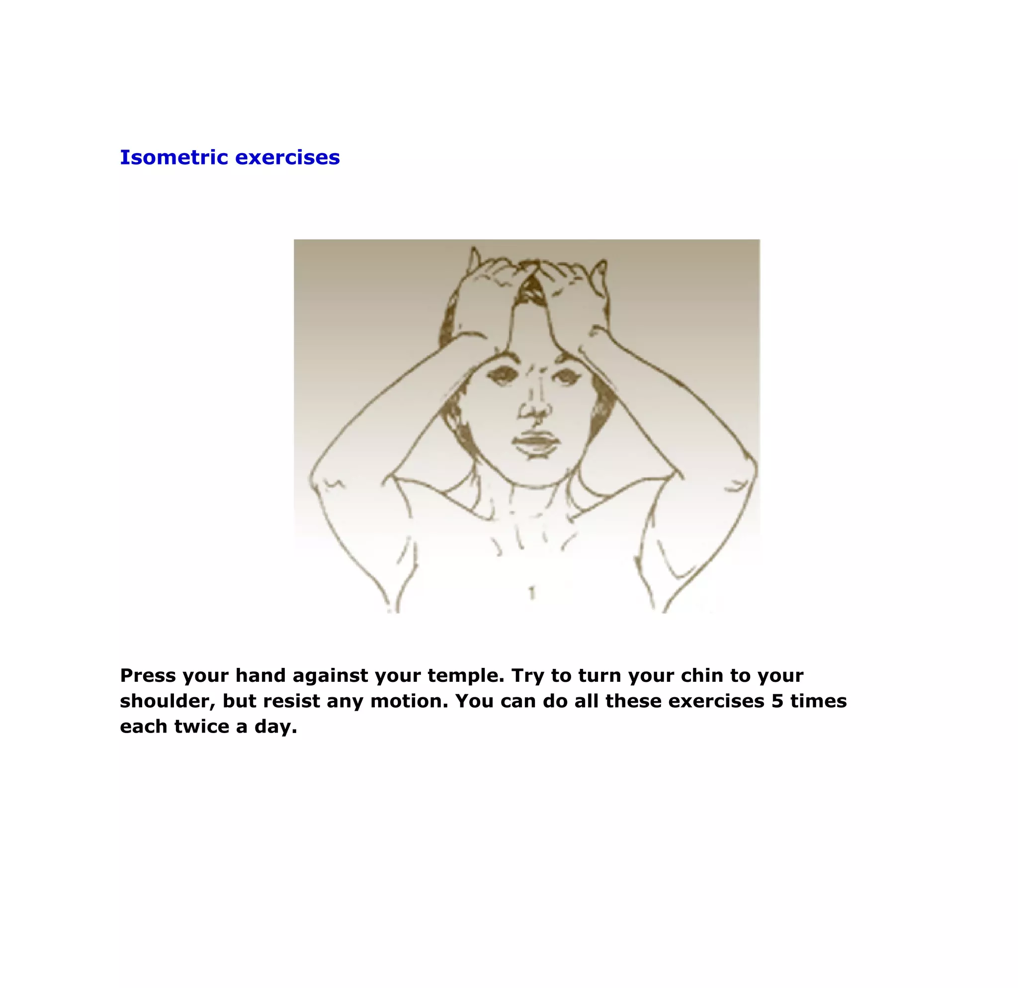 Exercises For Cervical Spondylosis | PDF