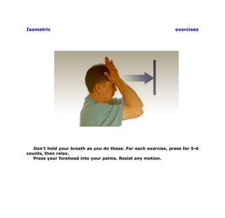 Exercises For Cervical Spondylosis | PDF