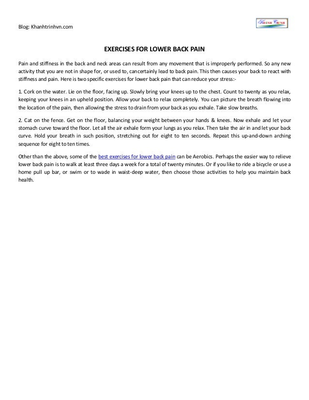 Exercises For Lower Back Pain exercises-for-lower-back-pain