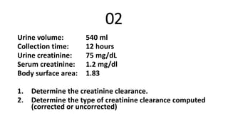 Exercises on Creatinine Clearance.pptx