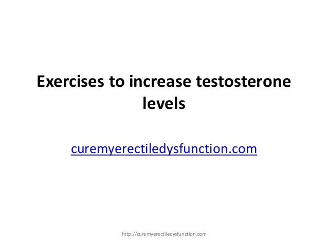 Exercises to increase testosterone levels