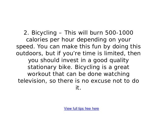 Exercise Bike Weight Loss Workouts