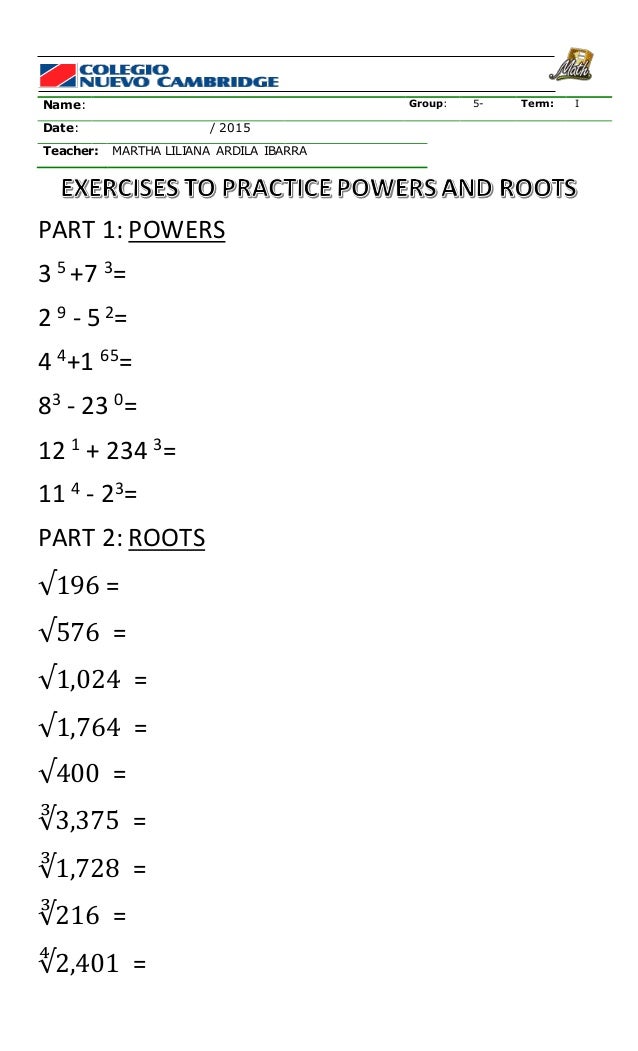 power-and-roots-all-topics-worksheet