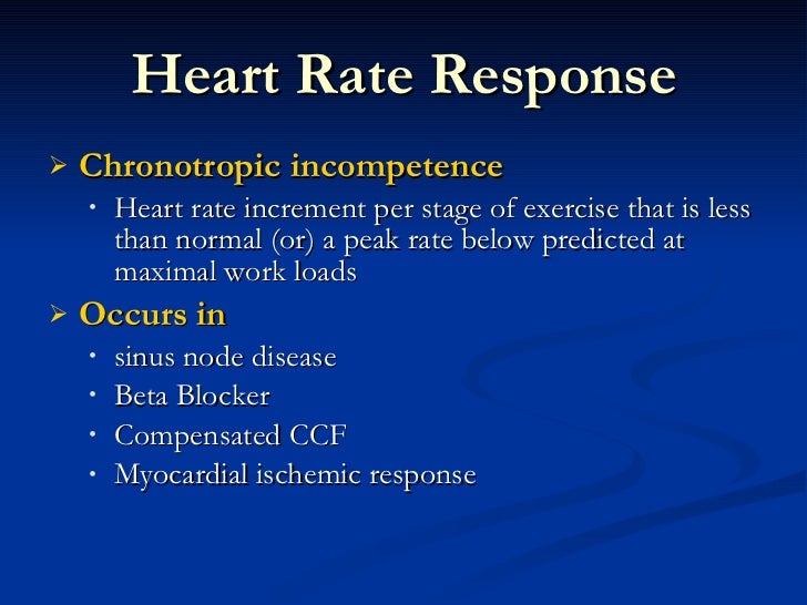 exercise stress ecg dmo chronotropic incompetence