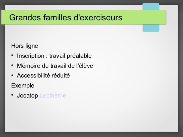 Ressources Numeriques Au Ce2 Exerciseurs