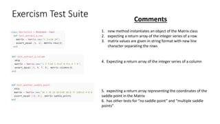 Exercism Challenge - Saddle Point | PPT