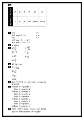 Exercícios de Potência - 2011