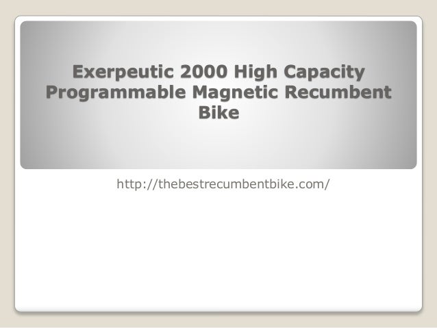 exerpeutic 2000 high capacity programmable magnetic recumbent bike with air soft seat and heart pulse sensors