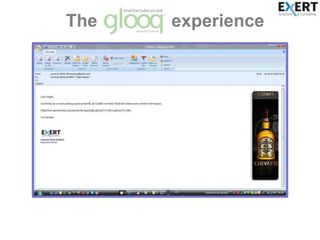 A PRP de forma institucional comunica através de todos os e-mails da sua equipa (aproximadamente 55 pessoas) a bebida estratégica do momento (neste momento a bebida de verão a ser comunicada é a marca MALIBU;São enviados mensalmente aproximadamente cerca de 60.000 e-mails pela equipa da PRP, 60.000 e-mails que promovem as suas marcas de forma segmentada por emissor;© All rights reserved. Trademark and restrictions apply