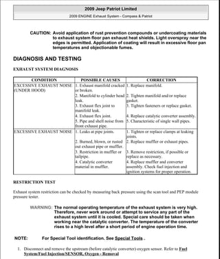 Manual reparacion Jeep Compass - Patriot Limited 2007-2009_Exhaust PDF