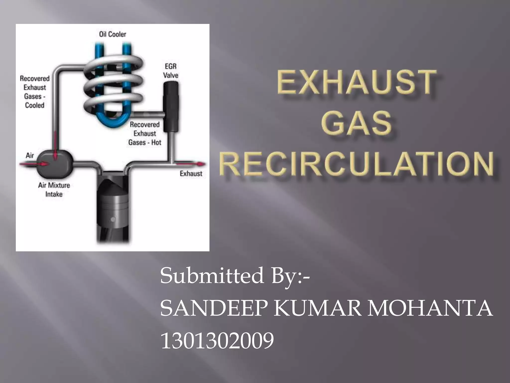 Exhaust gas recirculation PPT