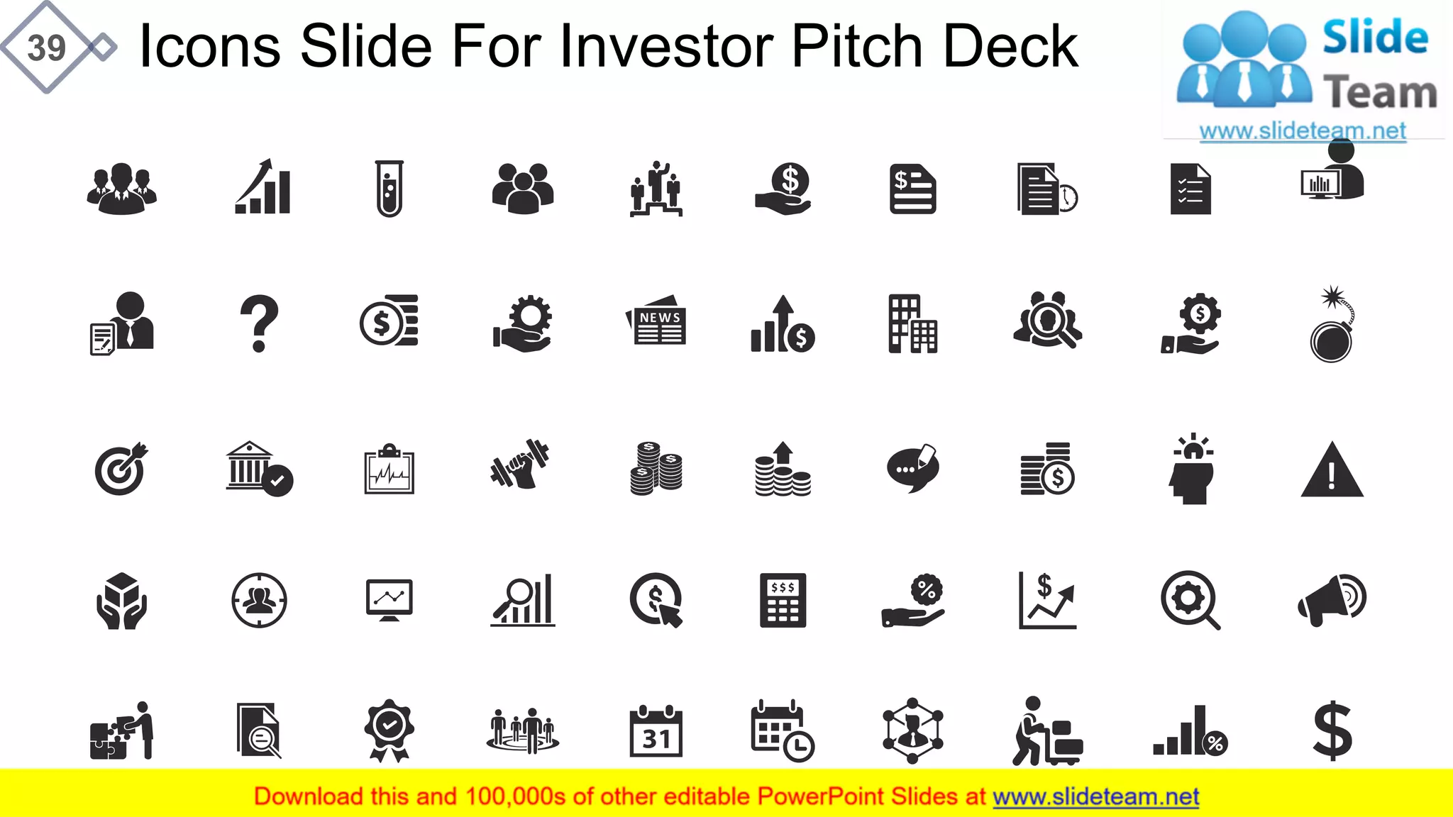 Icons Slide For Investor Pitch Deck39
 