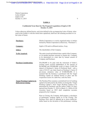 DocuSign Envelope ID: 144A9B82-7FDC-4D2B-8488-BE402762A7B6
Case 1:20-cv-00380-CFC Document 1-1 Filed 03/17/20 Page 10 of 14 PageID #: 34
 