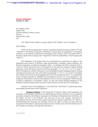 DocuSign Envelope ID: 144A9B82-7FDC-4D2B-8488-BE402762A7B6
Case 1:20-cv-00380-CFC Document 1-1 Filed 03/17/20 Page 2 of 14 PageID #: 26
 