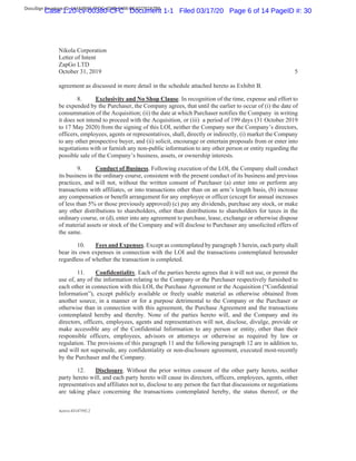 DocuSign Envelope ID: 144A9B82-7FDC-4D2B-8488-BE402762A7B6
Case 1:20-cv-00380-CFC Document 1-1 Filed 03/17/20 Page 6 of 14 PageID #: 30
 