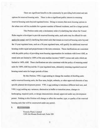 Howard Hughes Petition