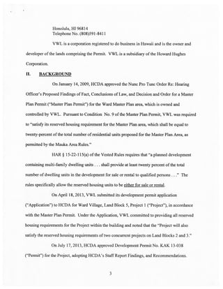 Howard Hughes Petition