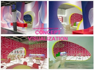 CONCEPT VISUALIZATION Deutsche Bank Art  and Deutsche Bank Private Wealth Management presented at Germany's most important art fair a VIP Lounge designed by Karim Rashid LG ELECTRONICS TRENDY CODE “  W  ” 