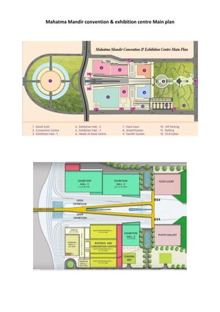Mahatma Mandir convention & exhibition centre Main plan
 