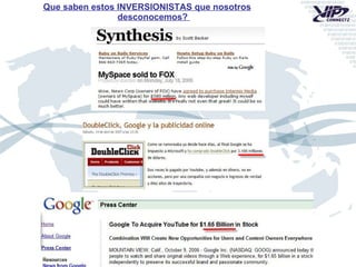 Que saben estos INVERSIONISTAS que nosotros desconocemos?  