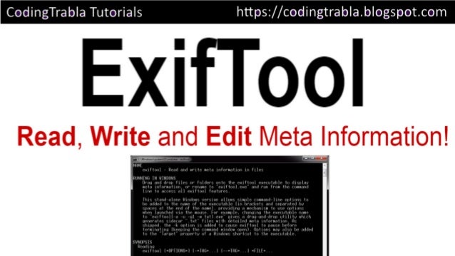 create custom xmp exiftool tutorial