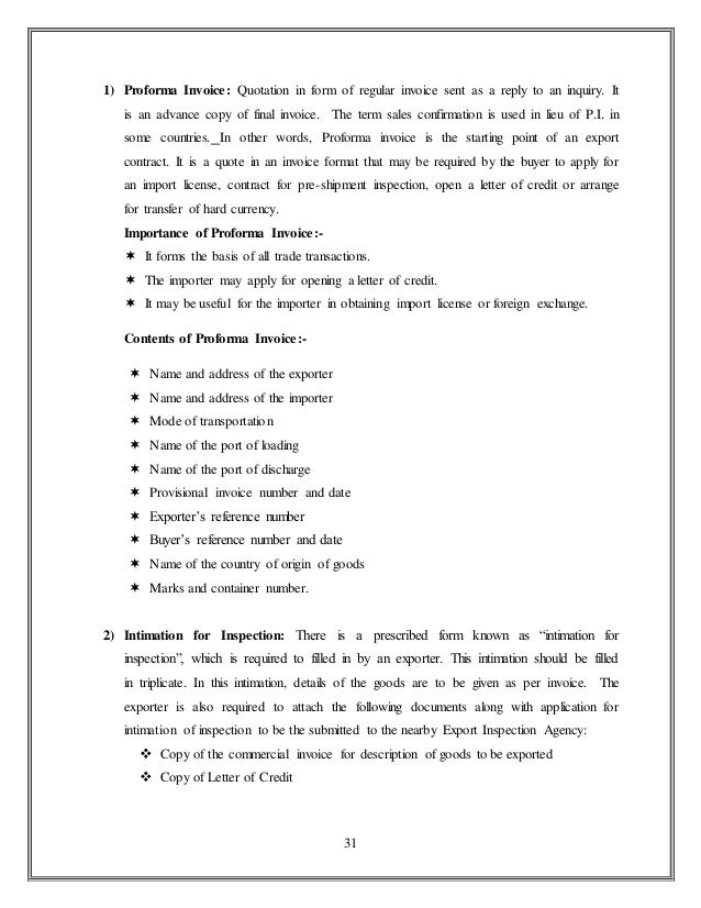provisional invoice
