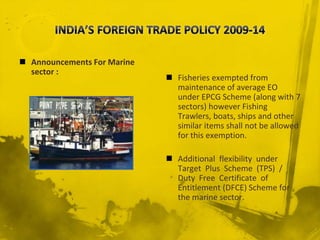 India's Foreign trade policy 2009-2014