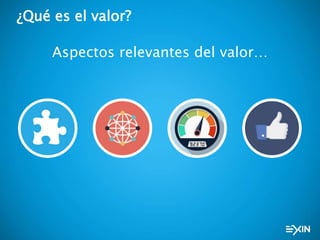 ¿Qué es el valor?
Aspectos relevantes del valor…
 