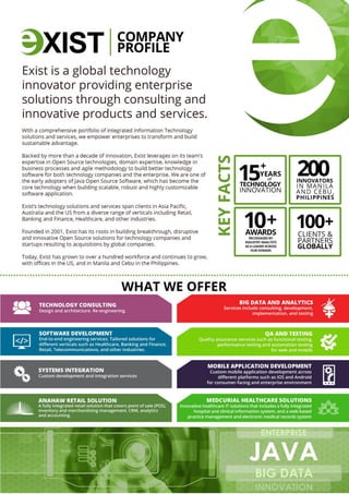 Exist Company Profile