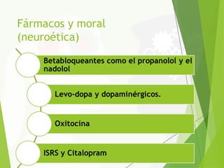 Fármacos y moral
(neuroética)
 