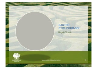 SARTRE:
                       ETRE POUR-SOI
                      Hegel Fürsich




www.existentialacademy.com             19
 