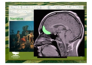 LINKS BETWEEN THE INDIVIDUAL AND
THE GROUP
Narrative




                                   40
 