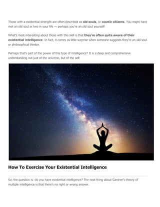 Existential intelligence | PDF