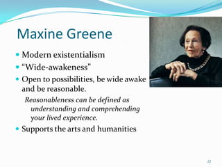 maxine greene wide awakeness