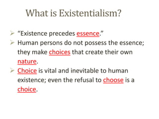 Existentialism in Education