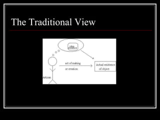 The Traditional View
 