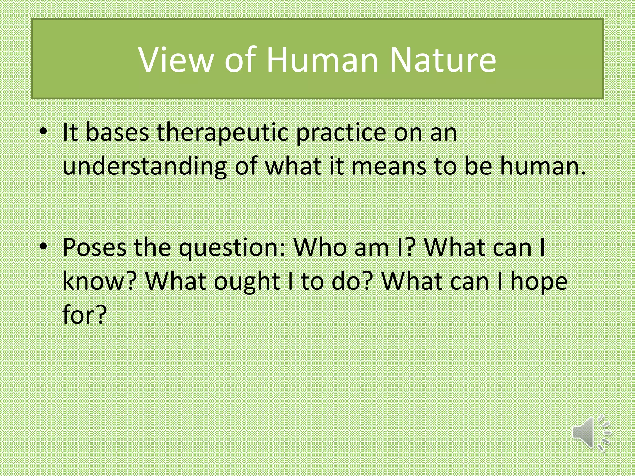 Existential Therapy Introduction and key Concepts PPT