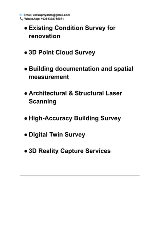 3D Laser Scanning for Renovation and As-Built Drawings in Bali 3D Laser ...